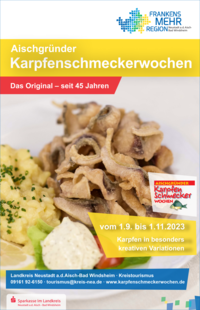 Anzeige zu den Aischgründer Karpfenschmeckerwochen 2023
