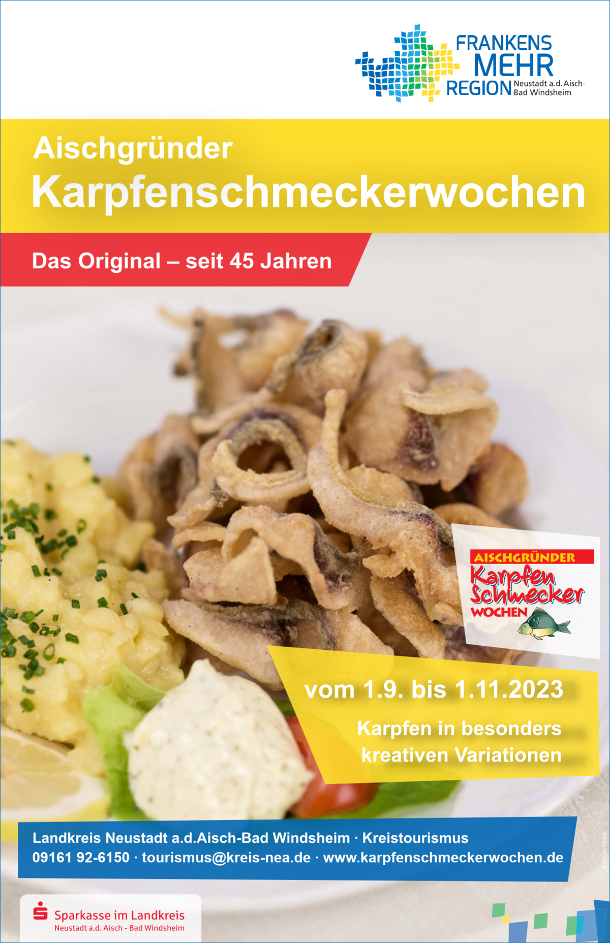 Anzeige zu den Aischgründer Karpfenschmeckerwochen 2023