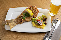 gebackenes Karpfenfilet