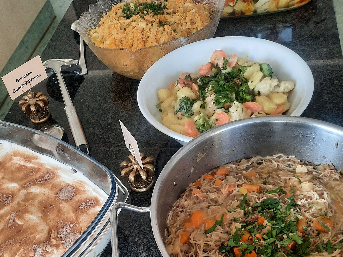 Verschiedene Gerichte des Kochkurses.