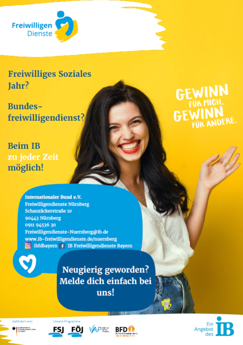 Freiwilliges Soziales Jahr? Bundesfreiwilligendienst? Beim IB zu jeder Zeit möglich!