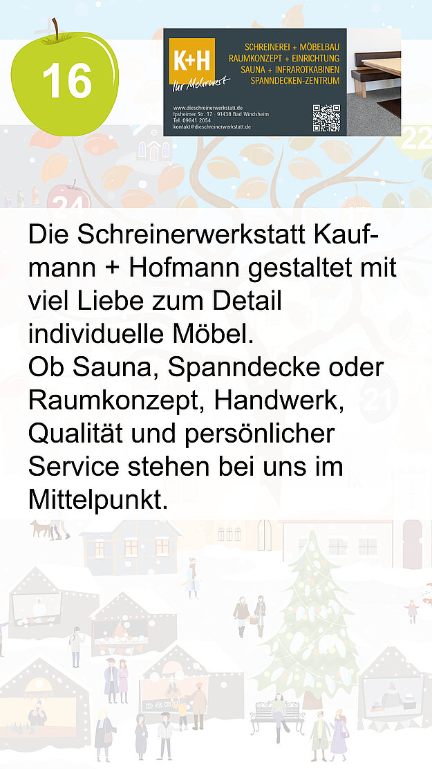 Beschreibung und Logo zu Die Schreinerwerkstatt Kaufmann & Hofmann