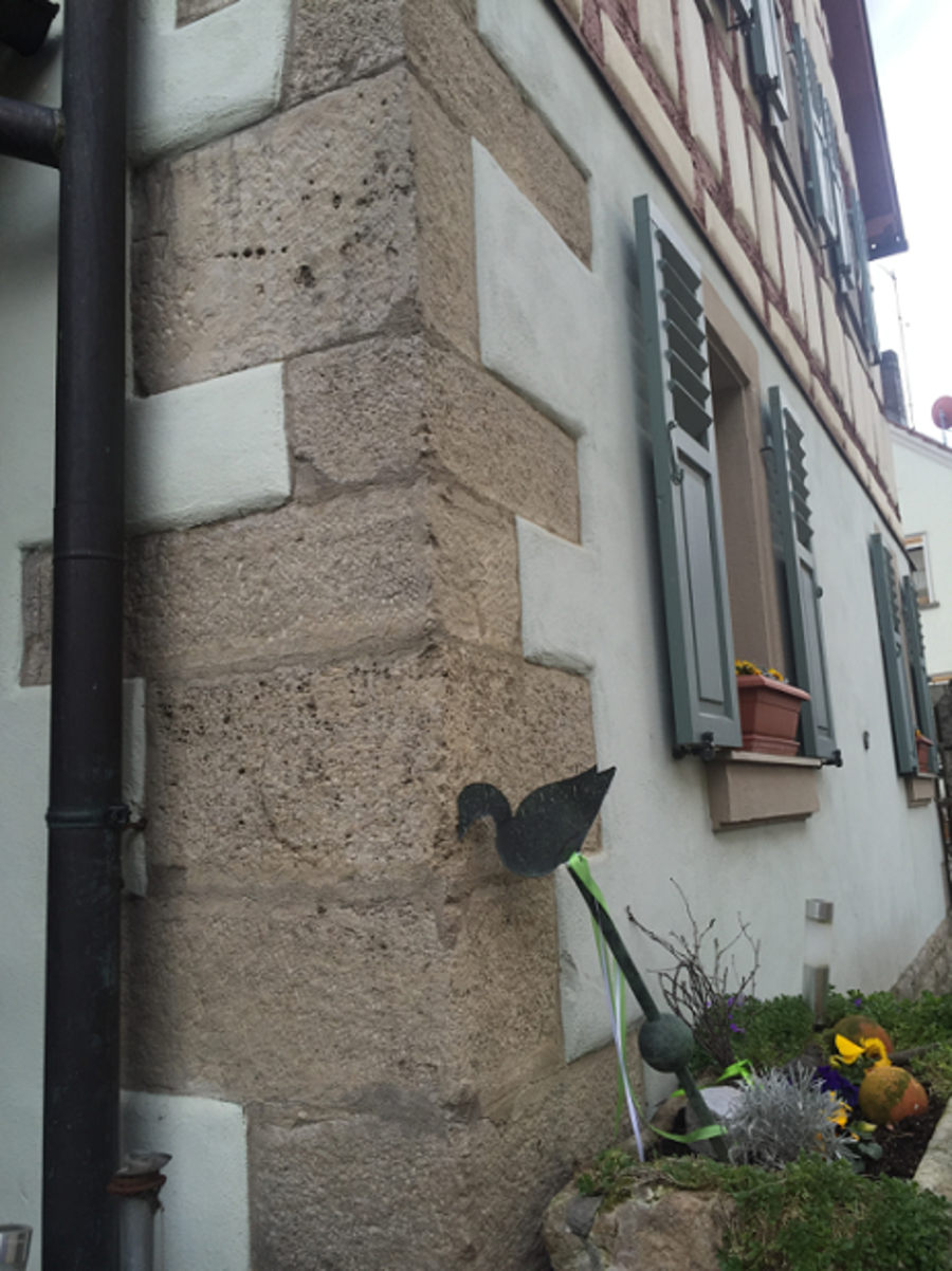 Wohnhaus - Außenanicht Eckhaus nachher