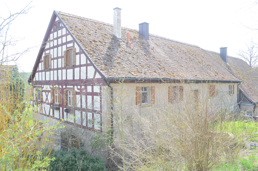Dorfmühle - Außenansicht hinten nachher