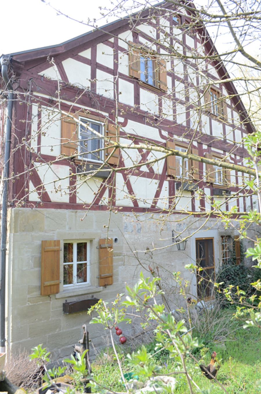 Dorfmühle - Außenansicht Giebel nachher