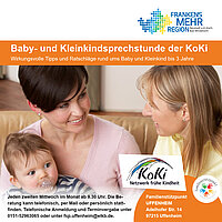 Flyer zur „Baby- und Kleinkindsprechstunde der KoKi“