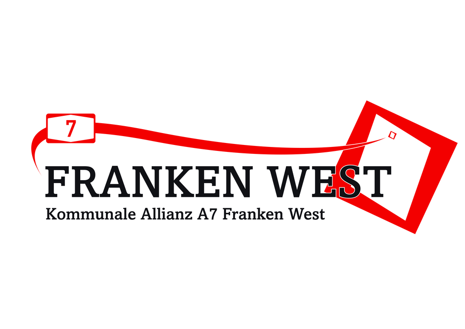 Logo der Kommunalen Allianz A7 Franken West