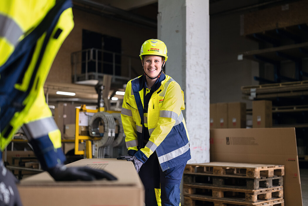 Auszubildende in der Logistik