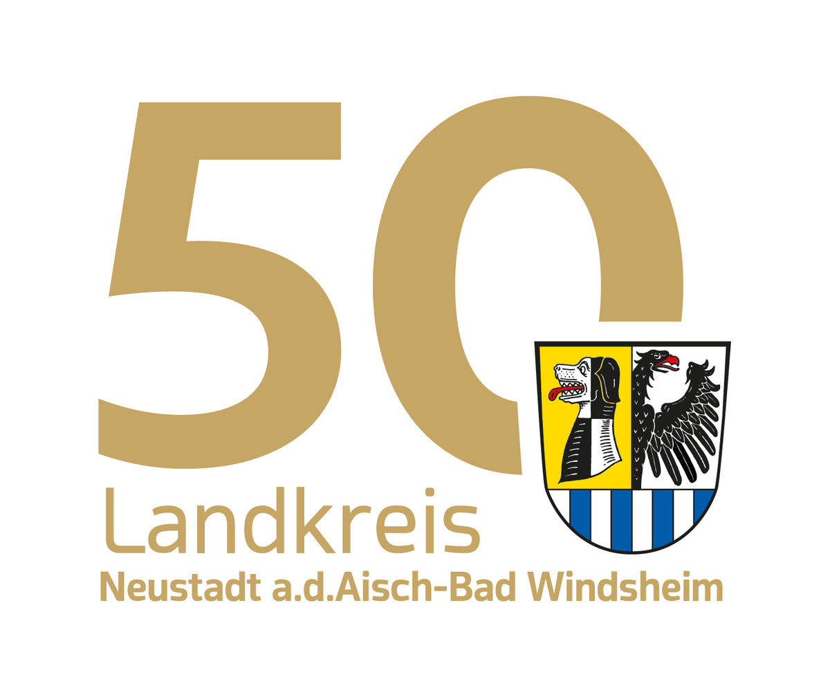 Logo 50 Jahre Landkreis Neustadt a.d.Aisch-Bad Windsheim