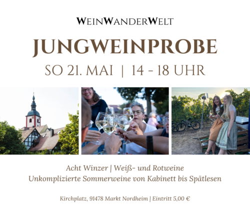 Flyer Jungweinprobe mit 8 Winzern